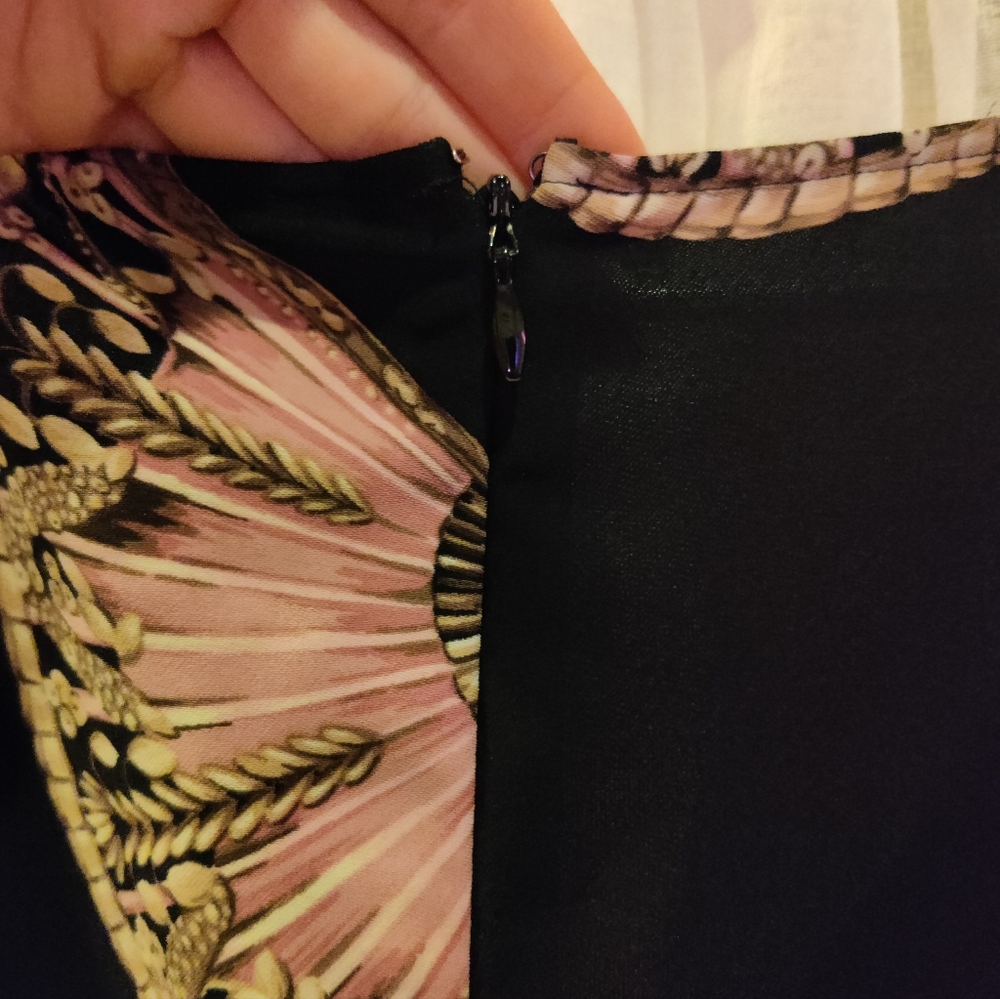 Ann Taylor Black and Pink Fan dress, size 14 - Picture 8 of 13